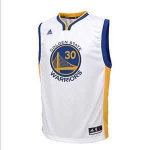 Youth Stephen Curry Adidas Replica White Jersey.